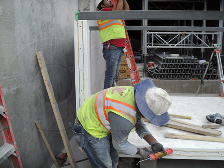 large parshall flume in oversized channel