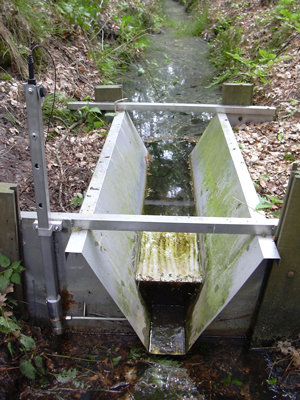 RBC flume installed to measure flow - attribution