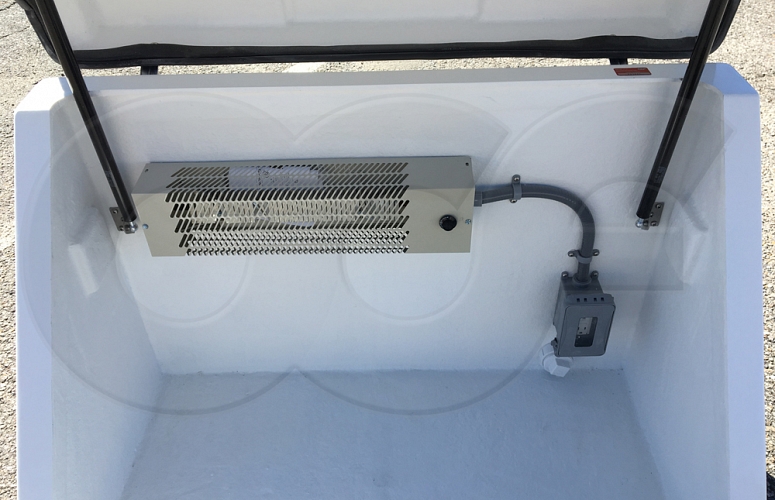 Sampler Enclosure Heater and Outlet